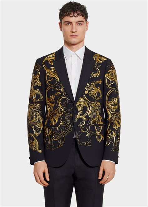 versace suit with design.